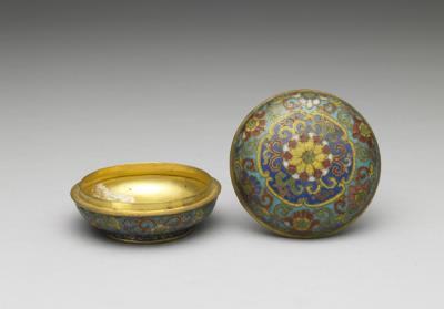 图片[3]-Copper box in cloisonne enamels, Qing dynasty, Qianlong reign (1736-1795)-China Archive